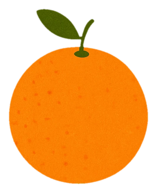 An orange, the picture for one